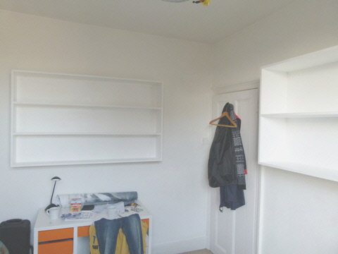 fitted alcove bookcases