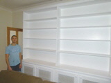 fitted home office library