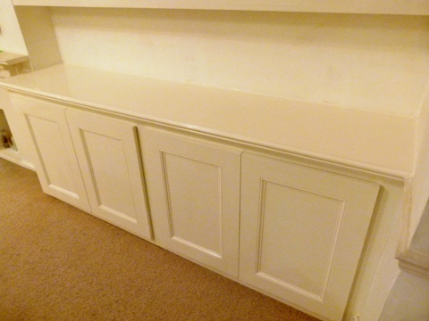 walnut shelving