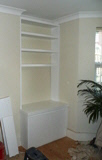 white bookcase
