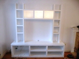 white floating shelves in cambridge