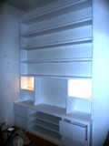 Floating wall shelves
