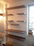 corner glass shelves