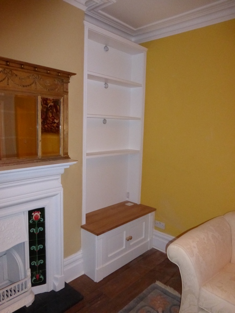 Prices of Fitted Oak Alcove bookcase style Cabinets