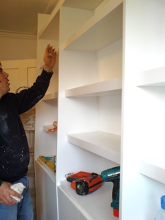 custom house shelves