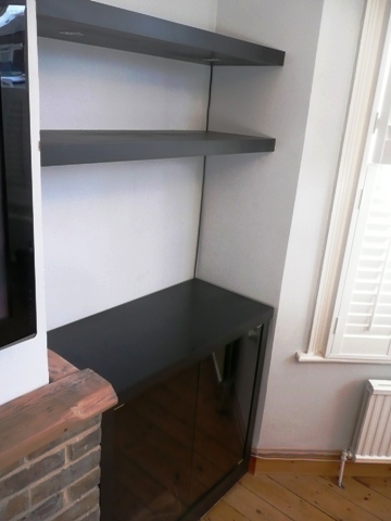 home office cabinets and 

shelving installations
