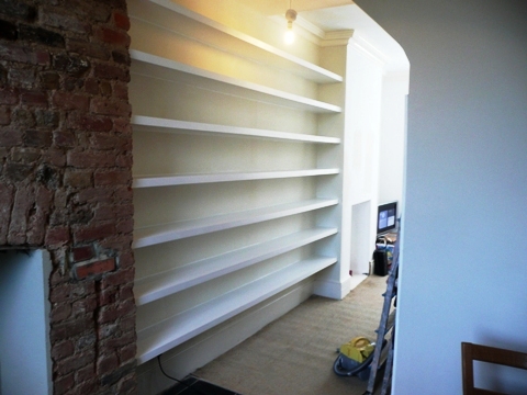 home office cabinets and 

shelving installations