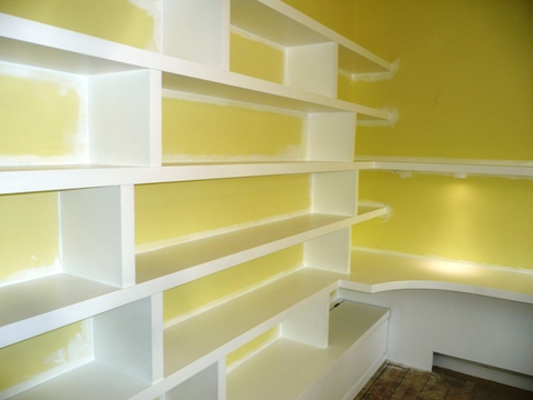 home office cabinets and 

shelving installations