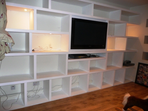 home office cabinets and 

shelving installations