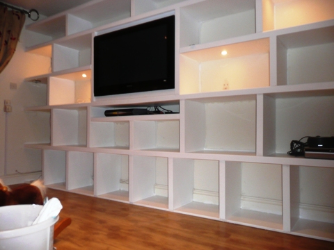 home office cabinets and 

shelving installations