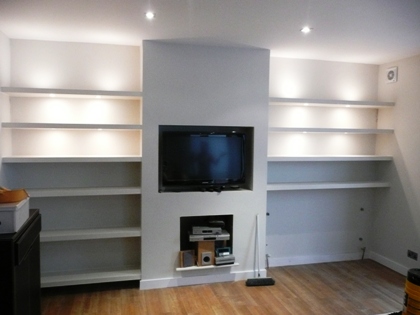 home office cabinets and 

shelving installations