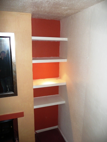 home office cabinets and 

shelving installations