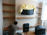 Living Room shelves
