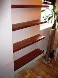 Hand made study shelves