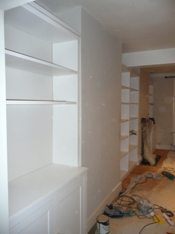 home office cabinets and shelving 

installations